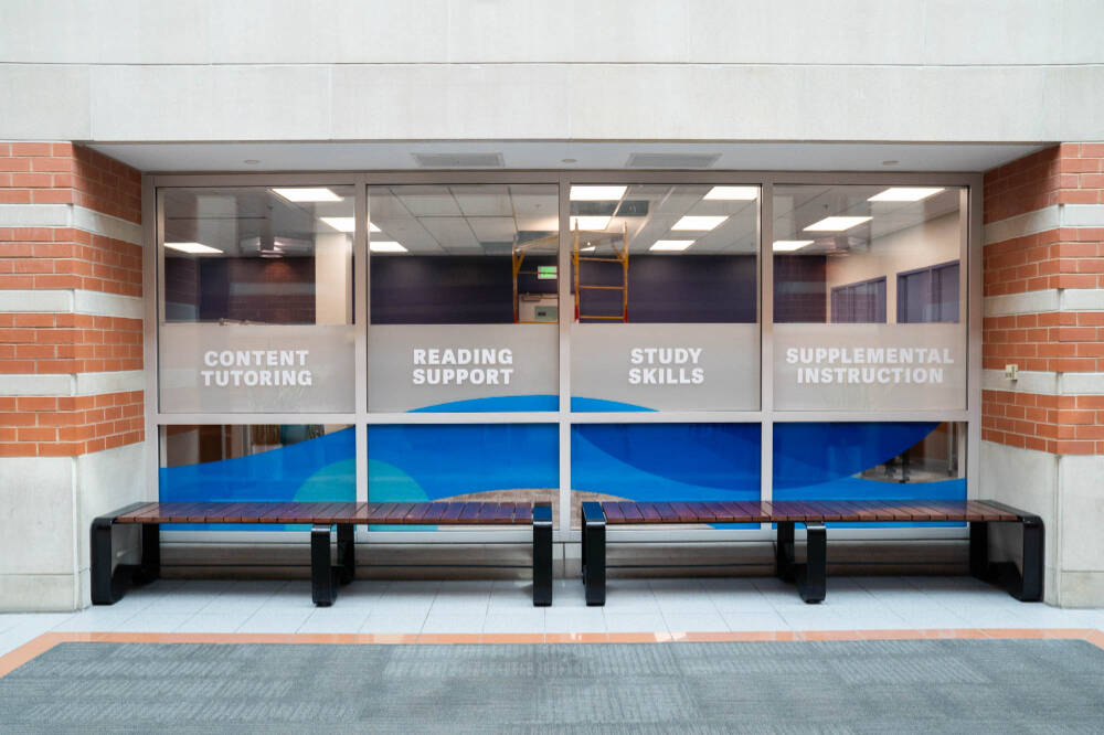 Exterior of the Tutoring and Reading Center.